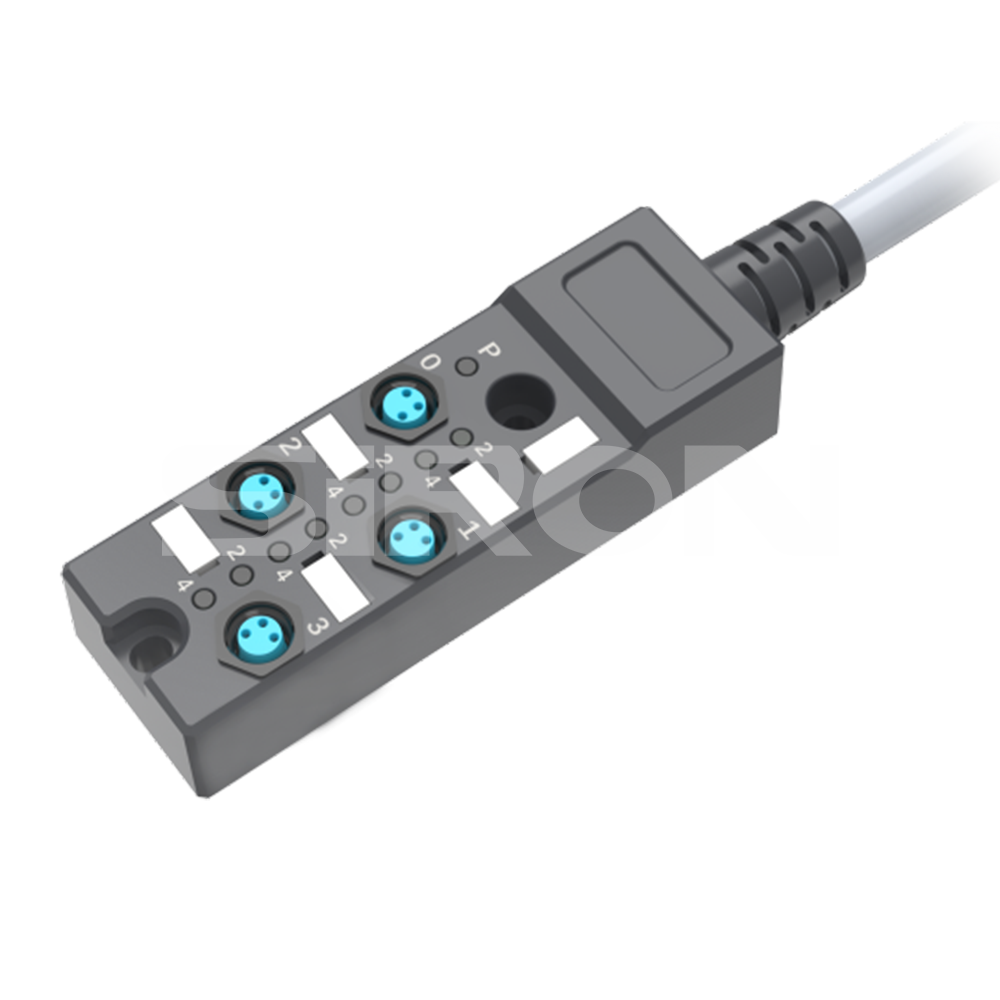 Hộp chia tín hiệu cảm biến M8 IP67 đúc cáp sẵn SIRON H427-8